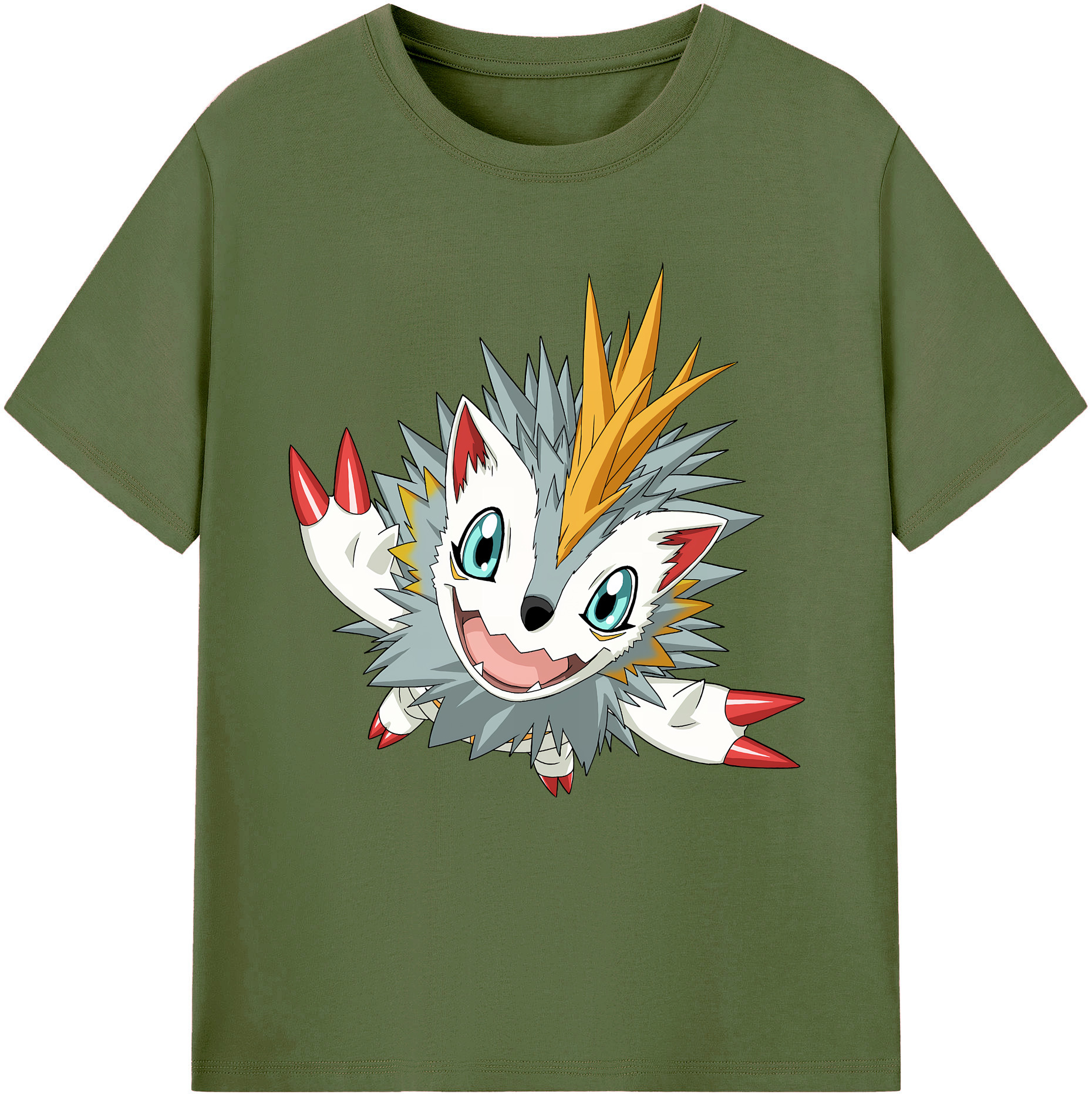 （画像用） Digimon デジタルモンスター/デジモン 綿100％半袖Tシャツ（フロントプリント）